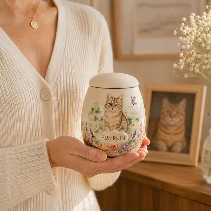 Paw & Ash Custom Hand-Painted Memorial Urn