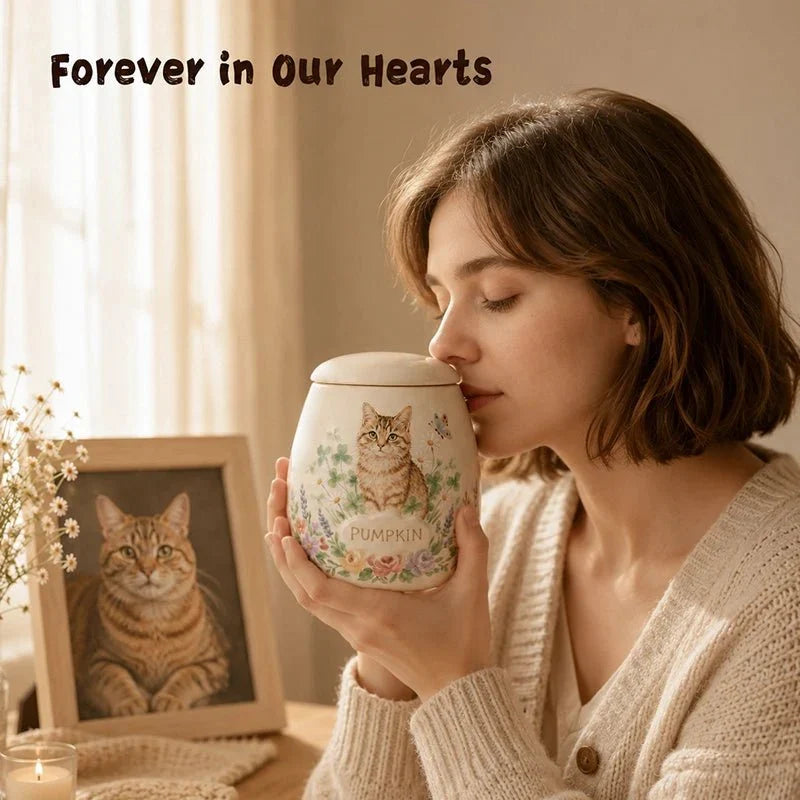 Paw & Ash Custom Hand-Painted Memorial Urn — product photo 7