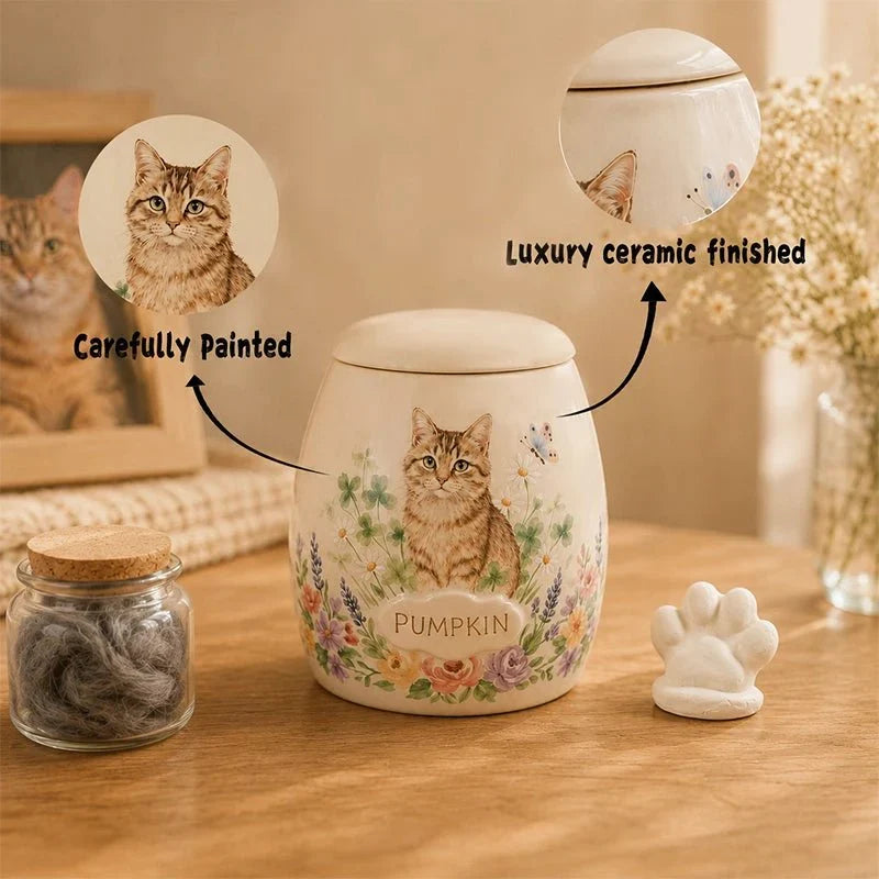 Paw & Ash Custom Hand-Painted Memorial Urn — product photo 8